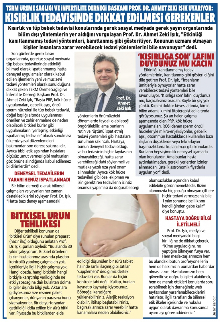 Prof. Dr. Ahmet Zeki Işık basında — 4