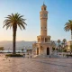 İzmir Konak Saat Kulesi ve Konak Meydanı (yapay zeka destekli, temsili görsel)