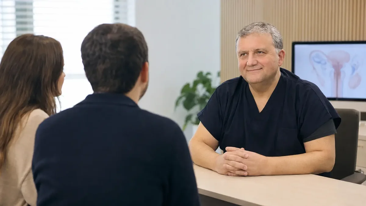 Prof. Dr. Ahmet Zeki Işık hasta görüşmesi (yapay zeka destekli görsel)